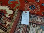 8x10 Handknotted Ziegler Mahal Area Rug Brick Red 100% Wool Pile 2947