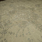 9x13 Distressed Beige Antique Washed Rug Vintage Style Hand Knotted 100% Wool 2981