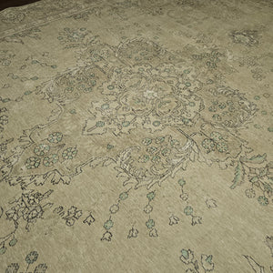 9x13 Distressed Beige Antique Washed Rug Vintage Style Hand Knotted 100% Wool 2981