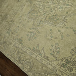 9x13 Distressed Beige Antique Washed Rug Vintage Style Hand Knotted 100% Wool 2981