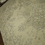 9x13 Distressed Beige Antique Washed Rug Vintage Style Hand Knotted 100% Wool 2981