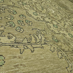 9x13 Distressed Beige Antique Washed Rug Vintage Style Hand Knotted 100% Wool 2981