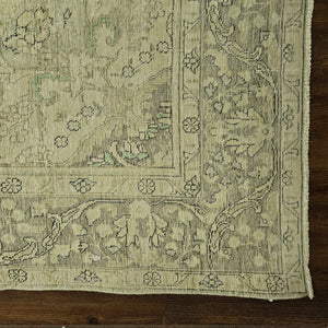 9x13 Distressed Beige Antique Washed Rug Vintage Style Hand Knotted 100% Wool 2981