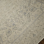 8x11 Distressed Beige Antique Washed Rug Vintage Style Hand Knotted 100% Wool 2984