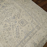 8x11 Distressed Beige Antique Washed Rug Vintage Style Hand Knotted 100% Wool 2984