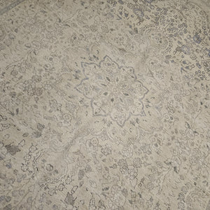 8x11 Distressed Beige Antique Washed Rug Vintage Style Hand Knotted 100% Wool 2984