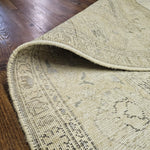 8x11 Distressed Beige Antique Washed Rug Vintage Style Hand Knotted 100% Wool 2984
