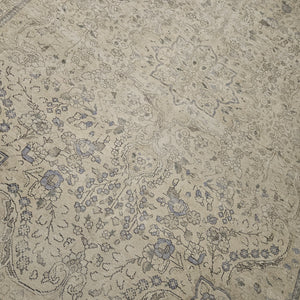 8x11 Distressed Beige Antique Washed Rug Vintage Style Hand Knotted 100% Wool 2984