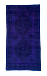 3x6 Overdyed Vintage Tribal Purple Rug 2547 - west of hudson