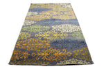 5x8 wool and silk pile rug
