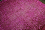 6×9 Overdyed Hot Pink Rug Distressed Fair Oriental 2913 - west of hudson