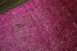 6×9 Overdyed Hot Pink Rug Distressed Fair Oriental 2913 - west of hudson