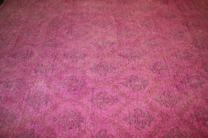 9x12 Pink Overdyed Rug Gray Faded Honey 2918 - west of hudson
