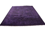 8×10 Overdyed Purple & Eggplant Rug Turkish Ushak 2926 - west of hudson