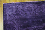 8×10 Overdyed Purple & Eggplant Rug Turkish Ushak 2926 - west of hudson