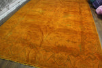 9x12 Orange Overdyed 100% Wool Pile Area Rug 2928 - west of hudson
