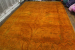 9x12 Orange Overdyed 100% Wool Pile Area Rug 2928 - west of hudson