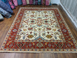 8x10 Ziegler Mahal Area Rug Beige 100% Wool 2946