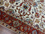 8x10 Ziegler Mahal Area Rug Beige 100% Wool 2946
