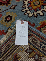 5x8 Ziegler Mahal Area Rug Sky Blue 100% Wool Pile Hand-Knotted 2950