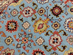 5x8 Ziegler Mahal Area Rug Sky Blue 100% Wool Pile Hand-Knotted 2950