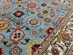 5x8 Ziegler Mahal Area Rug Sky Blue 100% Wool Pile Hand-Knotted 2950