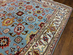 5x8 Ziegler Mahal Area Rug Sky Blue 100% Wool Pile Hand-Knotted 2950