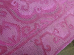 3x5 Overdyed Pink Rug Mixed Weave 100% Wool Tribal 2957