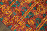 8x10 Indian Sari Art Silk One Of a Kind Handmade Rug 2745 - west of hudson