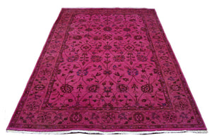 floral pink rug