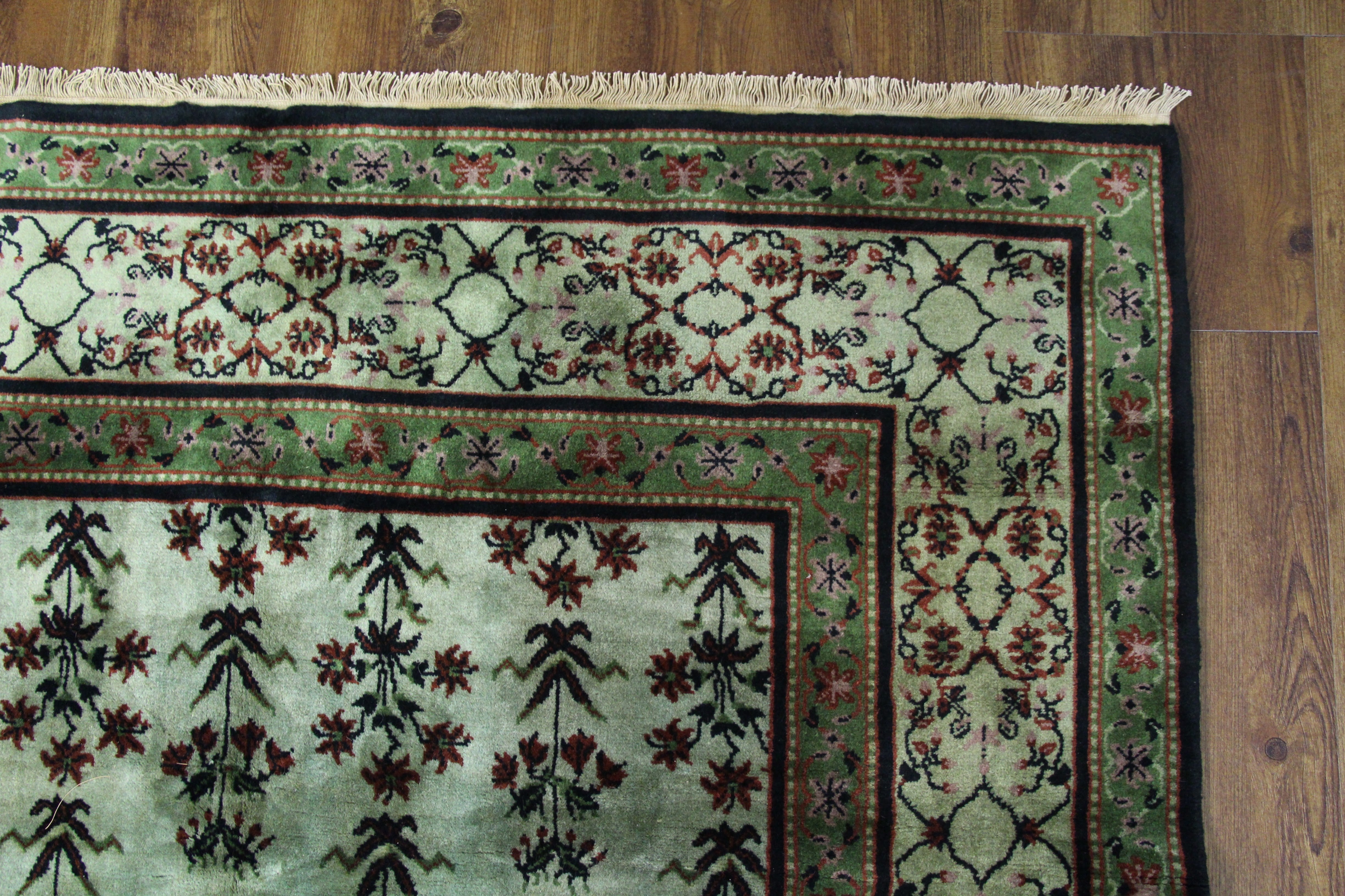 6x9 Overdyed Green Deco Rug 2803 - west of hudson